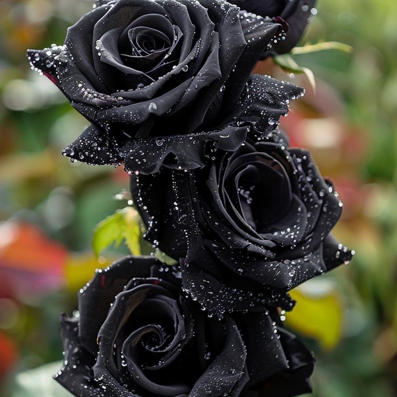 Black Rose Seeds (80-100 Pcs) – Rare & Beautiful Flowers | Romantic & Elegant Garden Decor