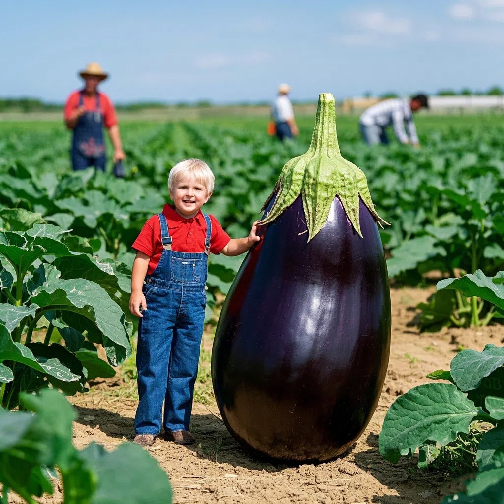 Giant Purple Eggplant Seeds ๐๐