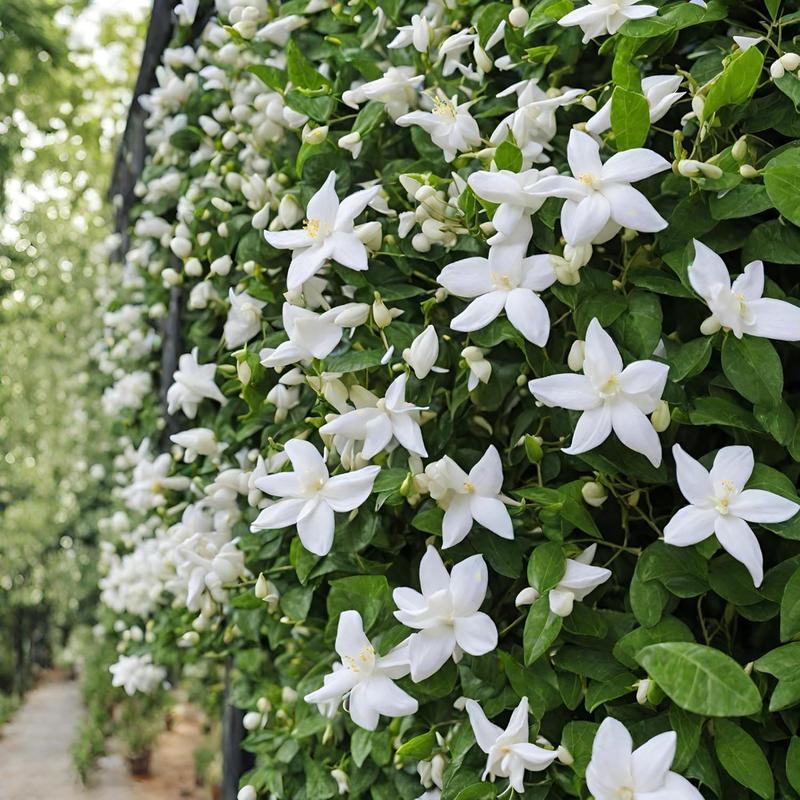 Jasmine Flower Seeds - 100Pcs Aromatic White Blossoms for Indoor Outdoor Use Easy to Grow High Germination Rates Perfect for DIY Gardening and Nature-Inspired Home Decor