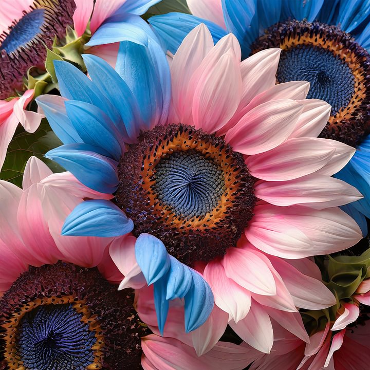 ๐ป50+ Mixed Color Sunflowers