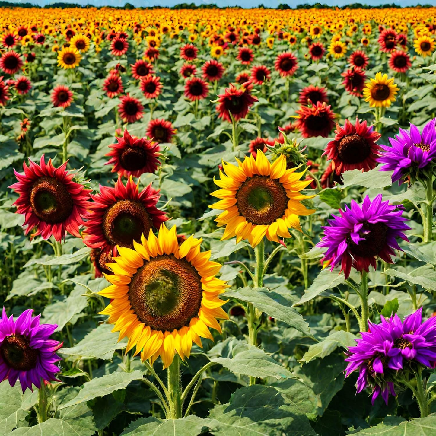 ๐ป50+ Mixed Color Sunflowers