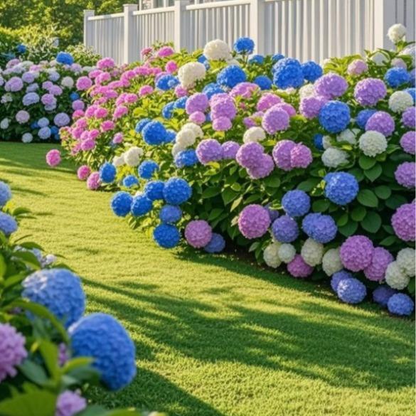 Hydrangea Seeds Mixed Colors – 200 Count – Grow Stunning Pastel & Bright Blooms