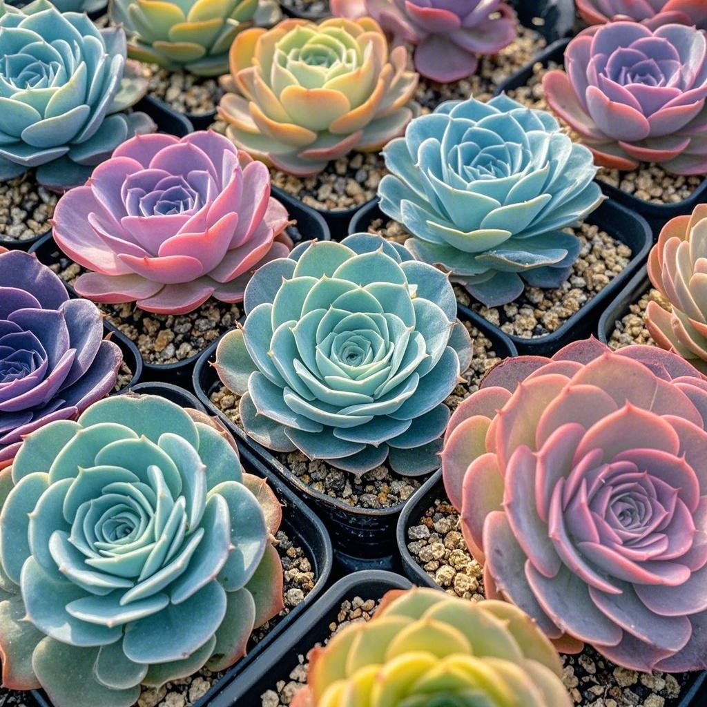Transform Your Space with These 500 Multi-Color Mountain Rose Succulents!