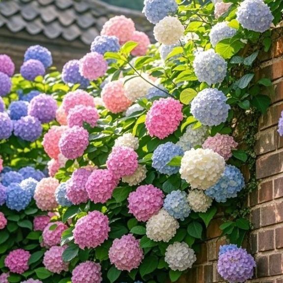 Hydrangea Seeds Mixed Colors – 200 Count – Grow Stunning Pastel & Bright Blooms