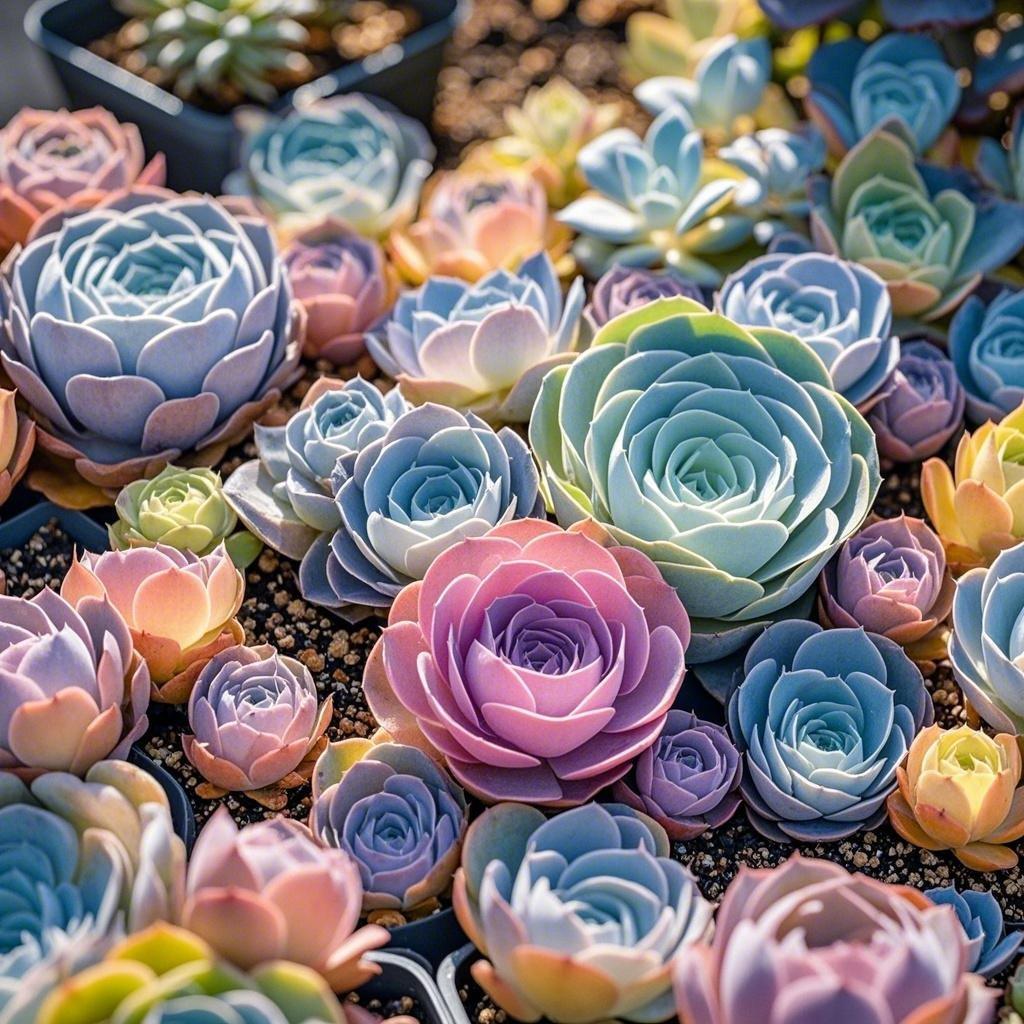Transform Your Space with These 500 Multi-Color Mountain Rose Succulents!