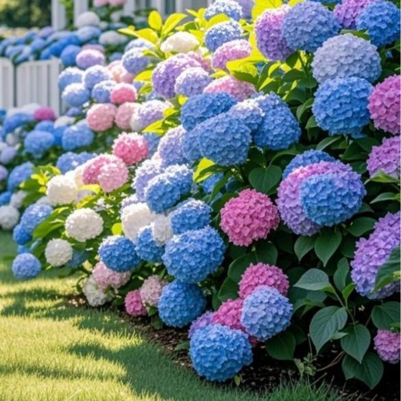 Hydrangea Seeds Mixed Colors – 200 Count – Grow Stunning Pastel & Bright Blooms